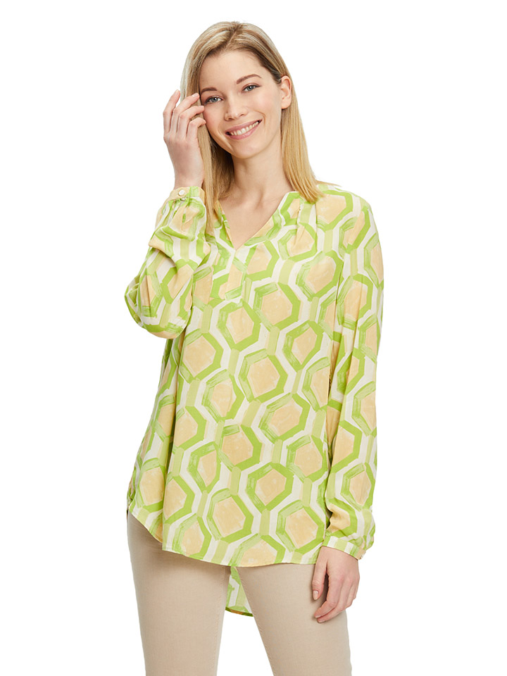 Блуза CARTOON, цвет Grün/Beige