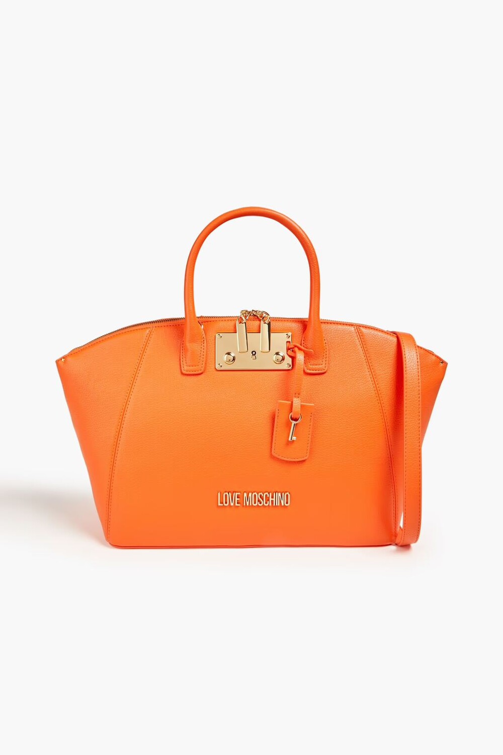 

Сумка-тоут из искусственной фактурной кожи Love Moschino, оранжевый