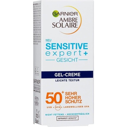 

Ambre Solaire Sensitive Expert+ Гель-крем для лица с SPF 50+ 50 мл, Garnier