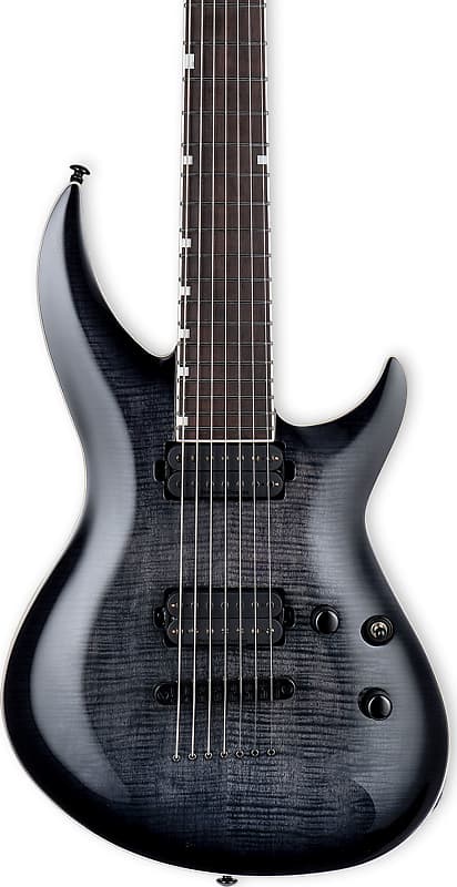 Электрогитара ESP LTD H3-1007 Baritone FM 7-String Electric Guitar, See Thru Black Sunburst цена и фото