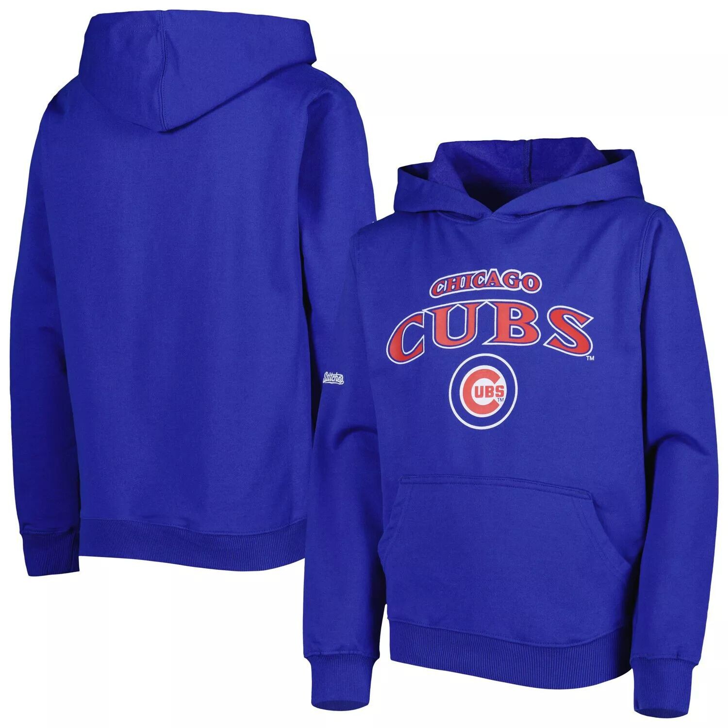 

Толстовка с капюшоном и пуловером на груди Youth Stitches Royal Chicago Cubs Center Stitches