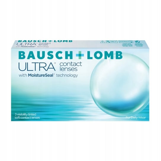 Оптика, Ultra Bausch+Lomb, Ежемесячные линзы, 3 шт., Optic, бесцветный