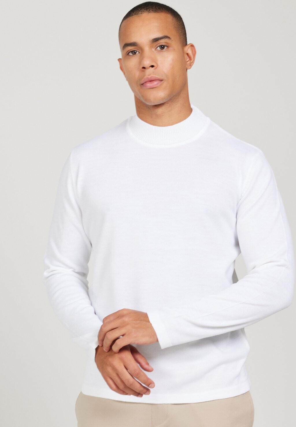 

Вязаный джемпер STANDARD FIT MOCK AC&CO / ALTINYILDIZ CLASSICS, цвет ecru