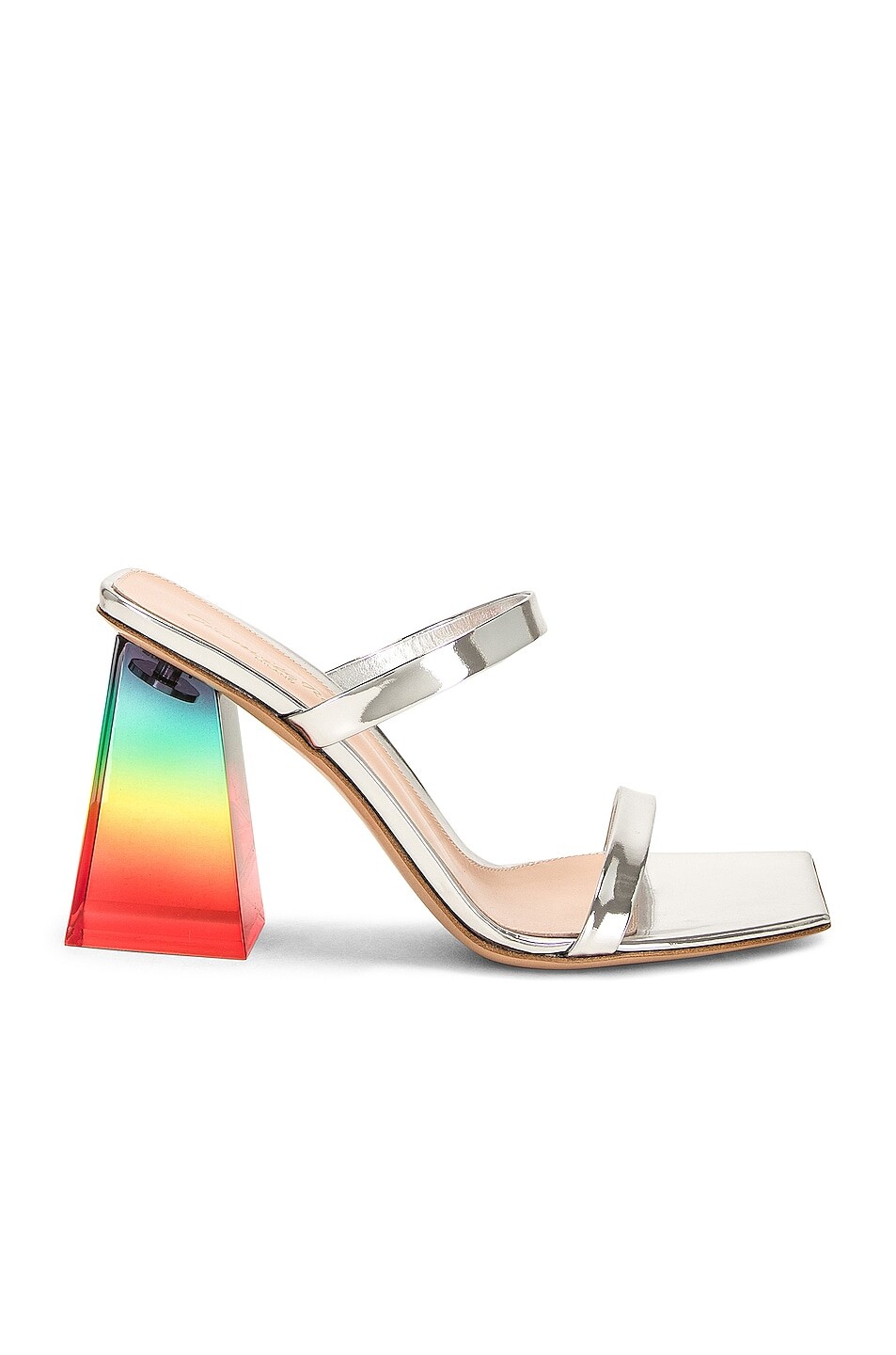 

Туфли Gianvito Rossi Double Strap, серебряный, Серый