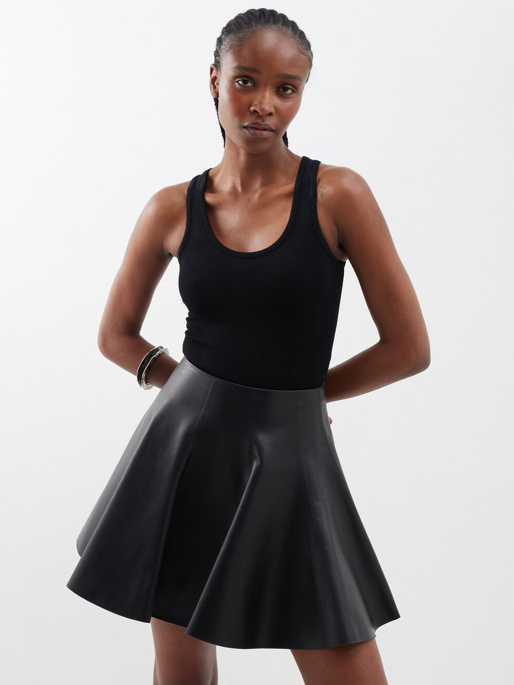 

Трикотажное боди archetypes с овальным вырезом ALAÏA, черный