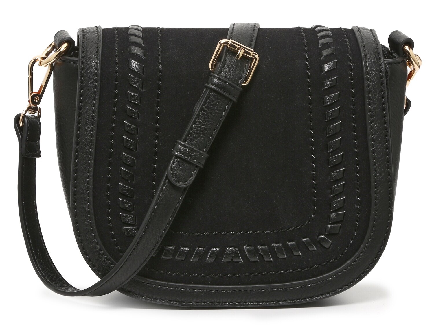 

Сумка Crown Vintage Whipstitch Saddle через плечо, черный