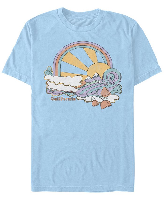 Мужская футболка с коротким рукавом California Trip с круглым вырезом Fifth Sun, синий