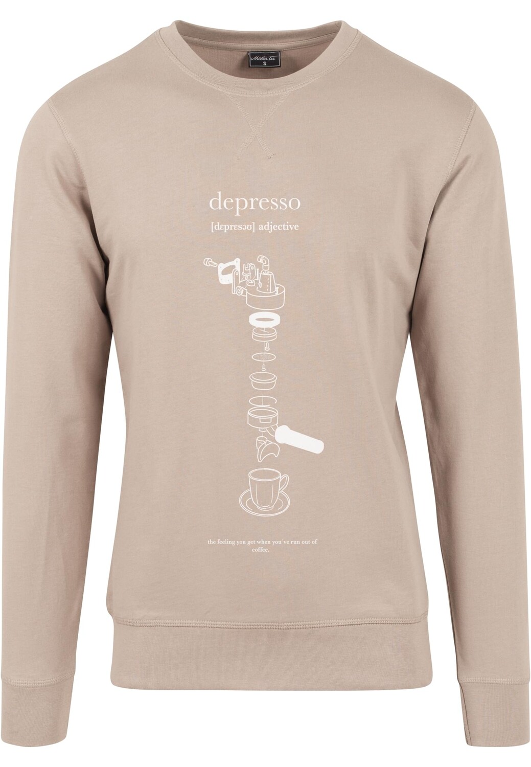 

Толстовка Mister Tee Crewneck Sweater, цвет darksand