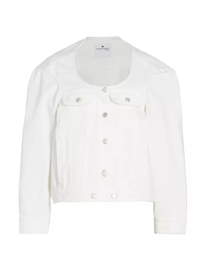 

Джинсовая куртка-кокон Heritage Courreges, цвет heritage white