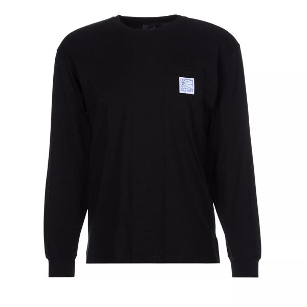

Футболка langarmshirt mit brusttasche black Rassvet, черный