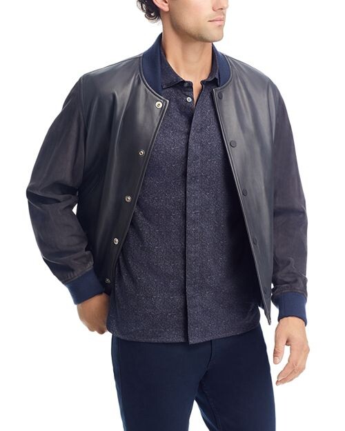

Хлопковая рубашка Loren обычного кроя на пуговицах John Varvatos, цвет Black