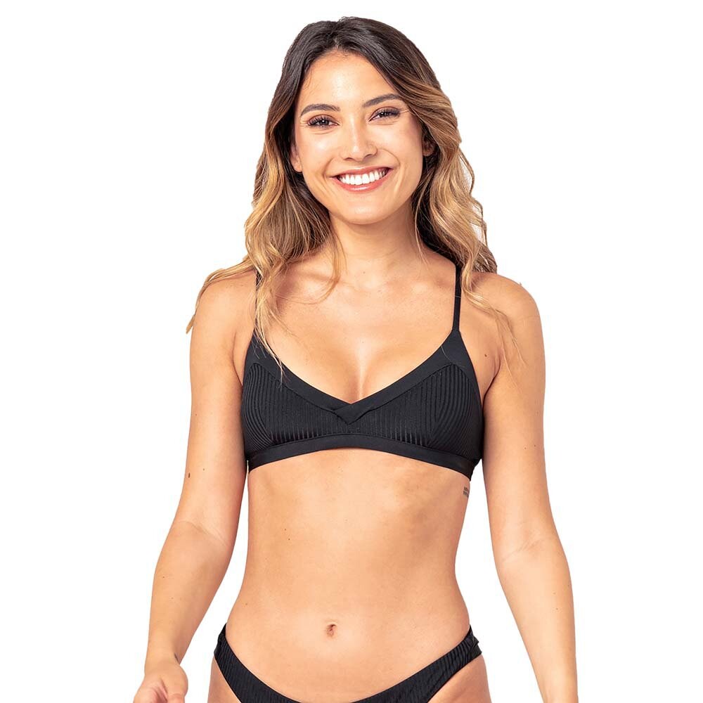 

Топ бикини Rip Curl Modern Rib Recycled Bra, черный