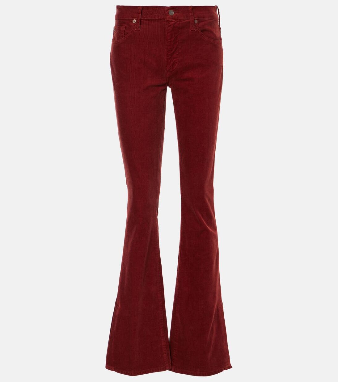 

Джинсы bootcut средней посадки 7 For All Mankind, цвет garnet