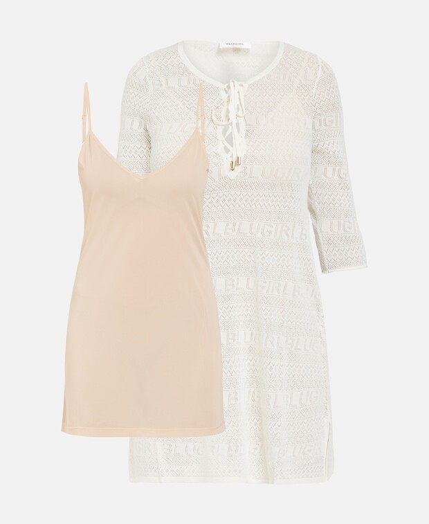 

Повседневное платье Blugirl Blumarine, шерсть белый