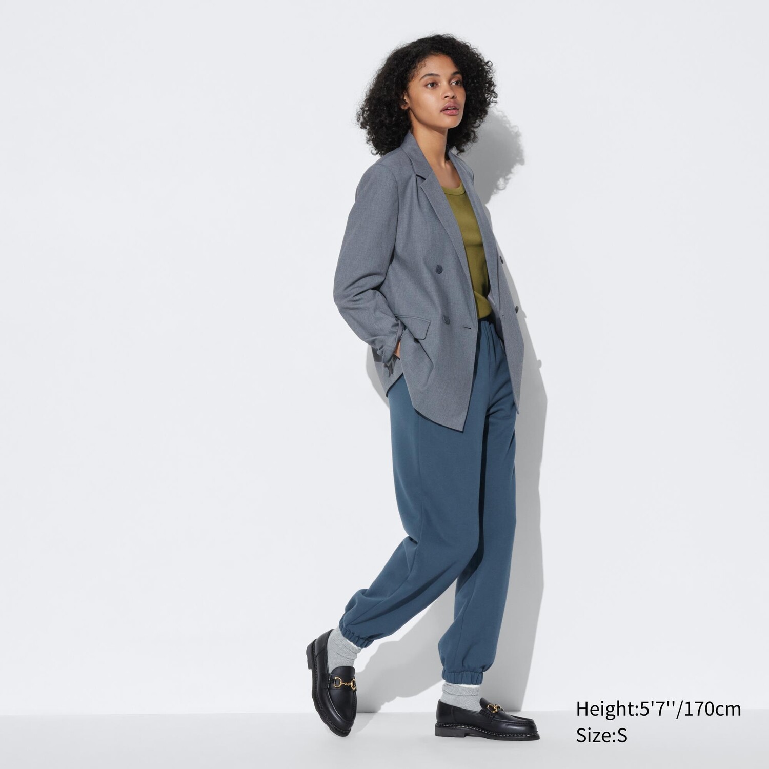 

Брюки из плюша UNIQLO, синий