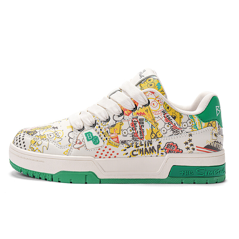 

Кроссовки The Simpsons Skateboarding Shoes Unisex Low-top, белый