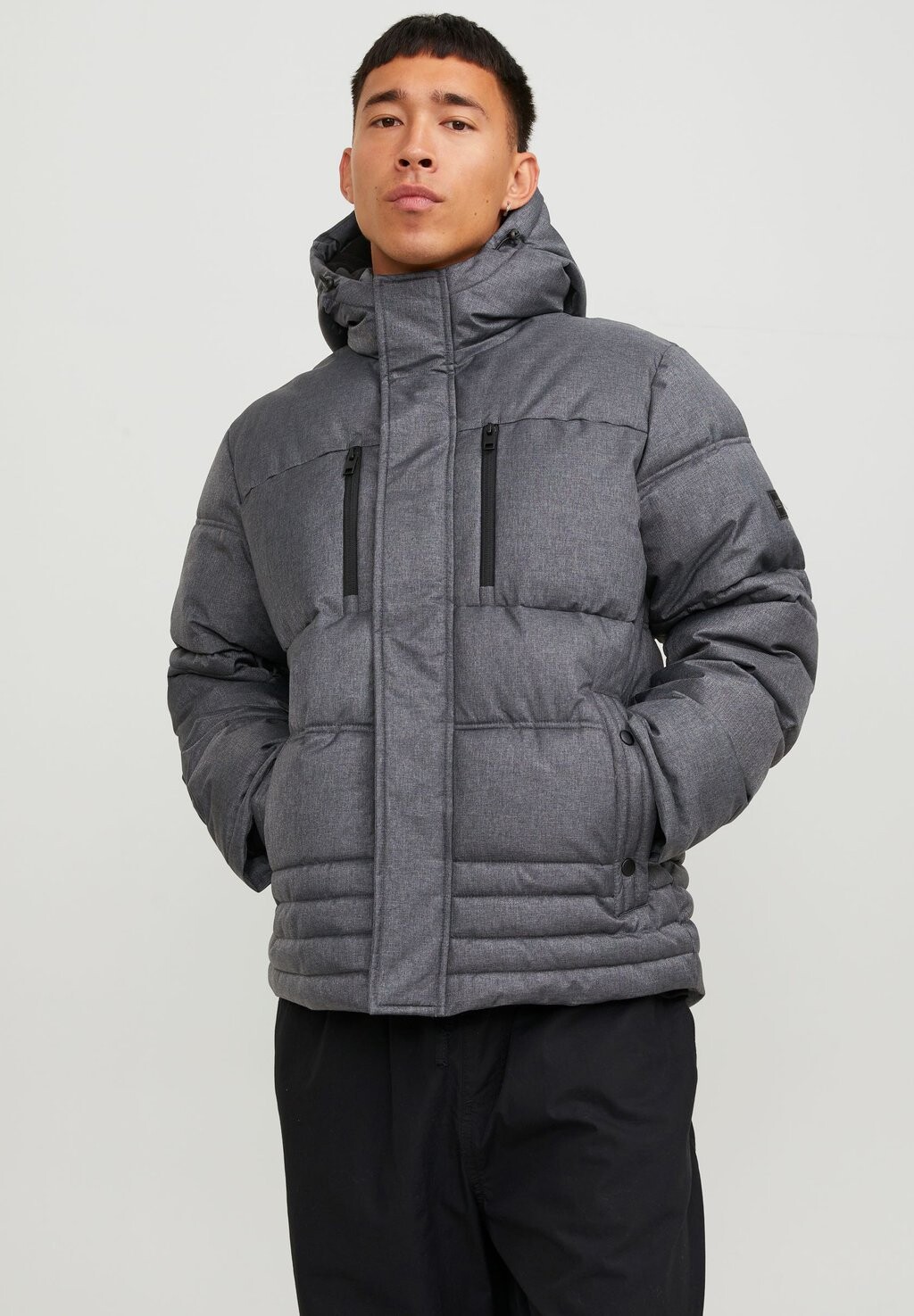 

Куртка зимняя JCOYOG PUFFER Jack & Jones, черный