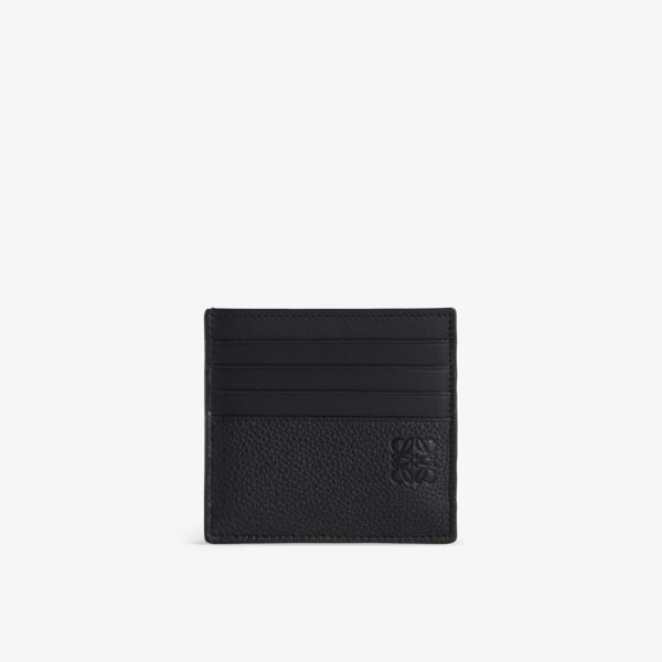 

Визитница из зерненой кожи с декором Anagram Loewe, черный