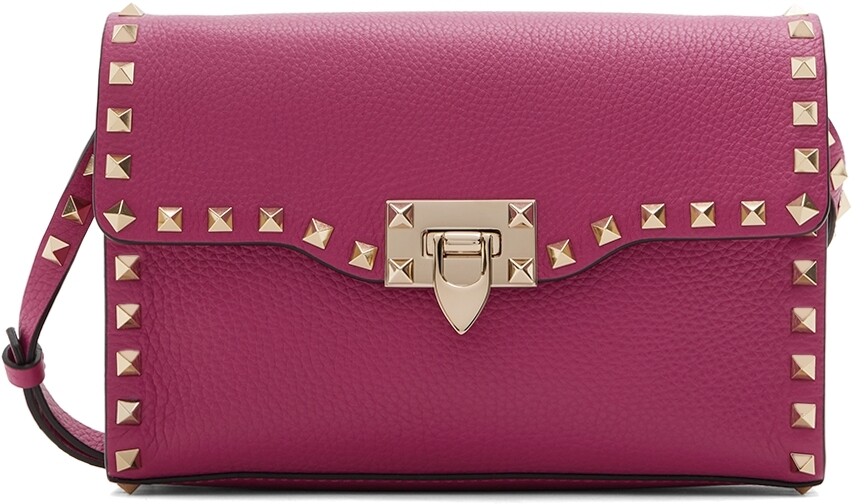 

Розовая маленькая сумка Rockstud Valentino Garavani