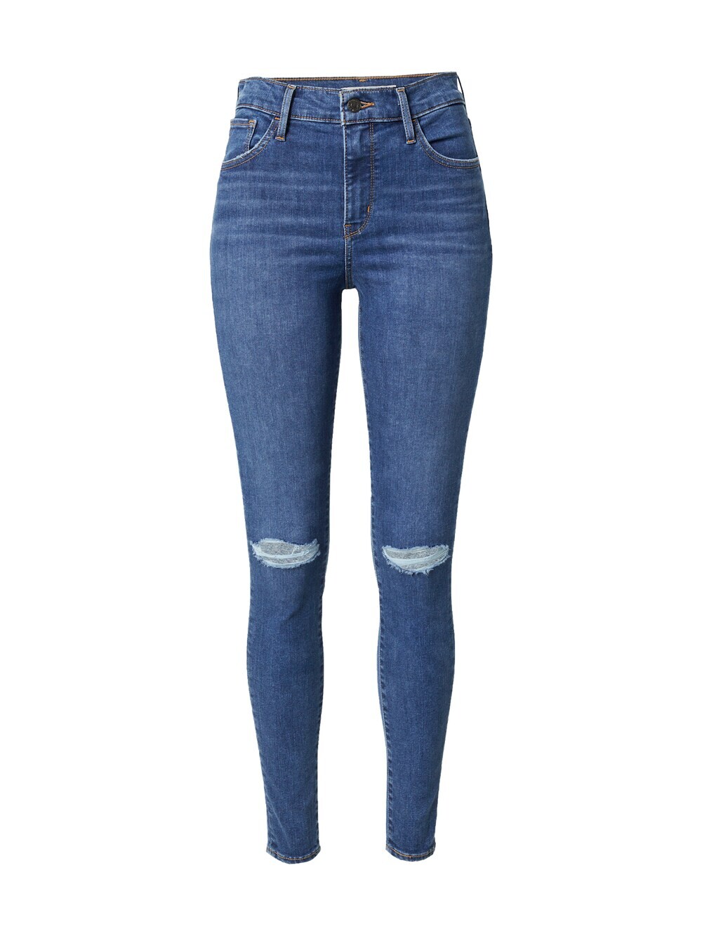 Узкие джинсы LEVIS 720 HIRISE SUPER SKINNY, синий