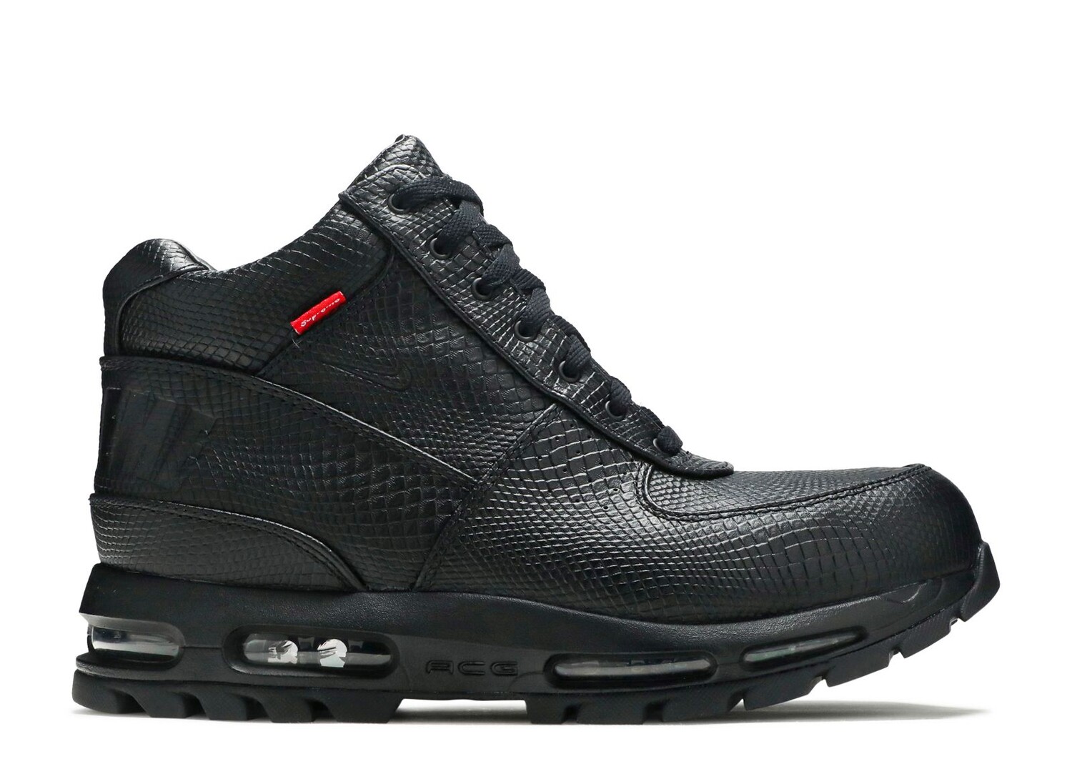 Кроссовки Nike Supreme X Air Max Goadome 'Black Snakeskin', черный