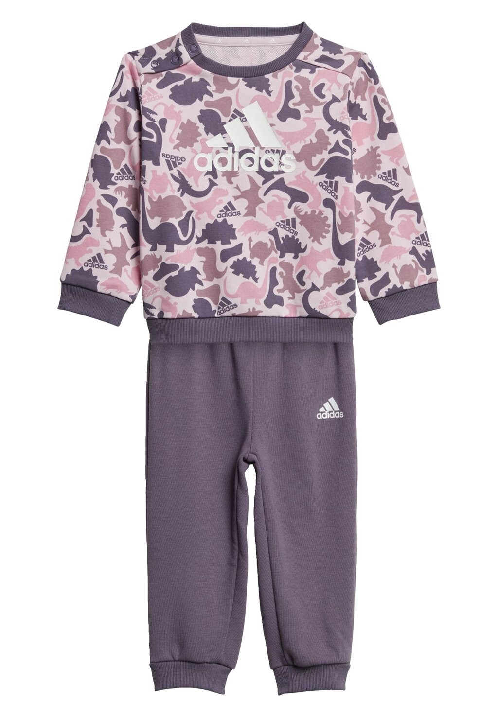 

Толстовка Essentials Allover Print Set adidas Sportswear, цвет clear pink bliss pink orchid shadow violet