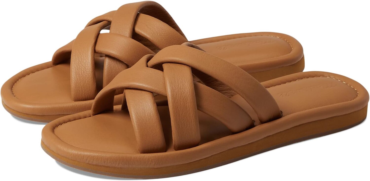 

Сандалии на плоской подошве The Leeandra Slide Sandal Madewell, цвет Desert Camel