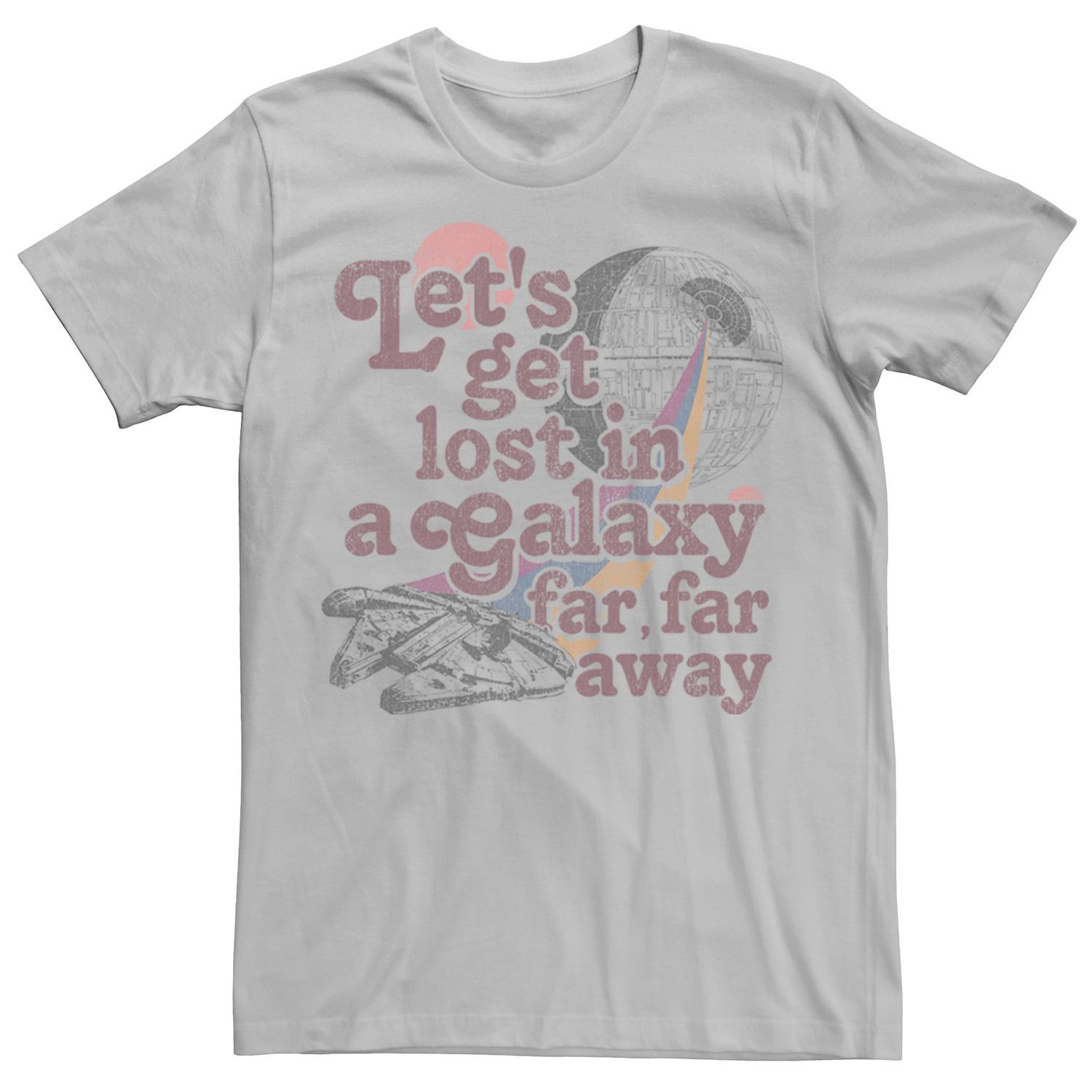 Мужская футболка Let's Get Lost Far Far Away Star Wars