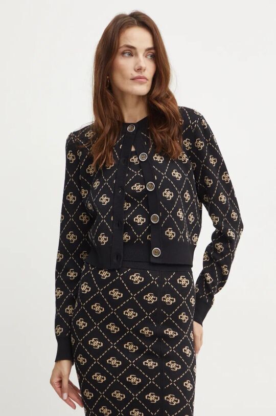 

Кардиган SARAH из смесовой шерсти Guess, черный