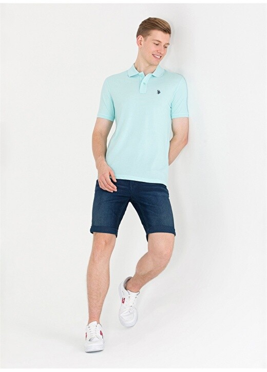 

Зеленая мужская футболка-поло U.S. Polo Assn., Зеленый