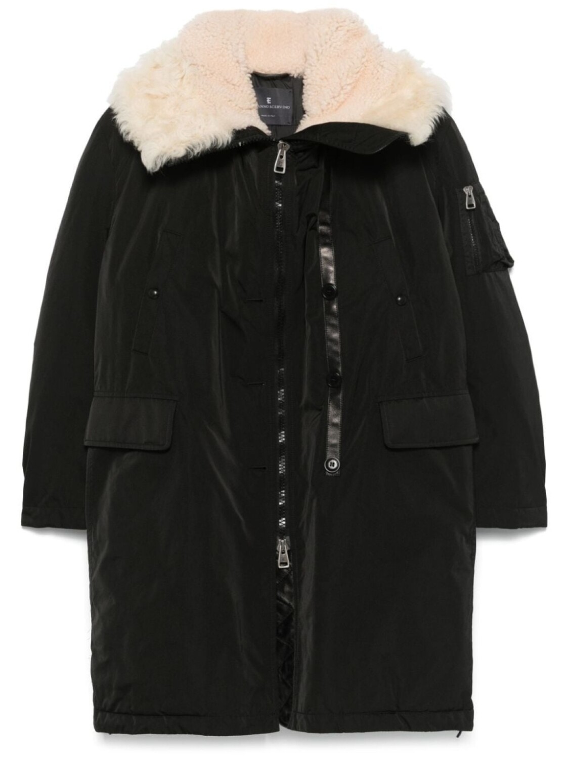 

Ermanno Scervino пальто с капюшоном, черный