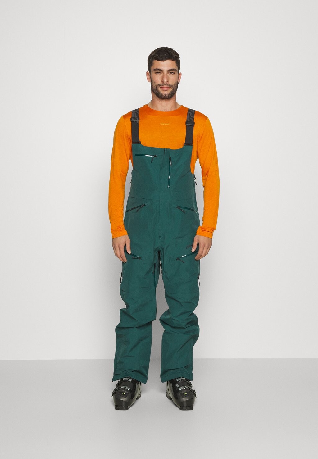 

Лыжные брюки Sanction Bib Spyder, цвет cypress green