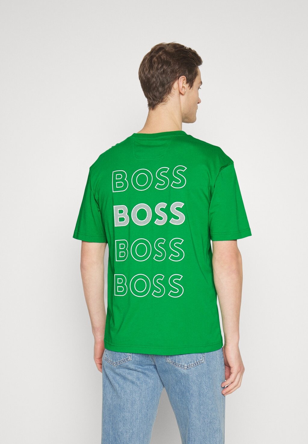 

Футболка с принтом BOSS, зеленый