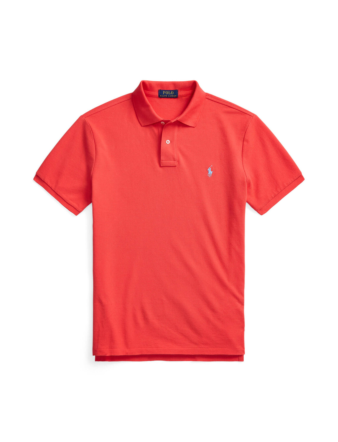 

Рубашка поло узкого кроя с короткими рукавами на заказ Polo Ralph Lauren, красный