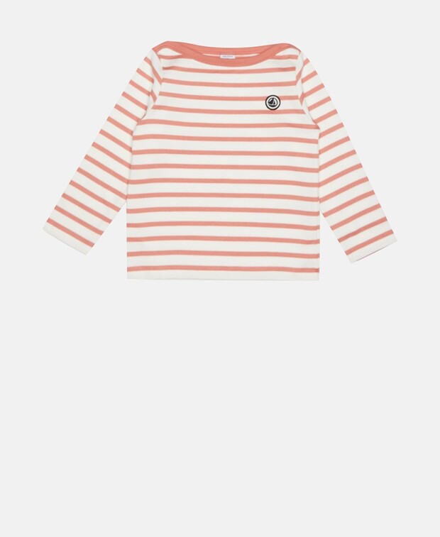 

Топ с длинными рукавами Petit Bateau, белый