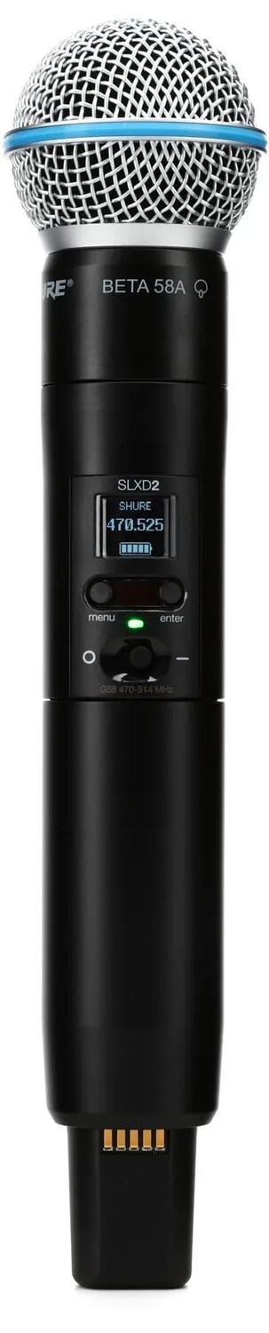 

Беспроводной ручной микрофонный передатчик Shure SLXD2/B58 — диапазон G58
