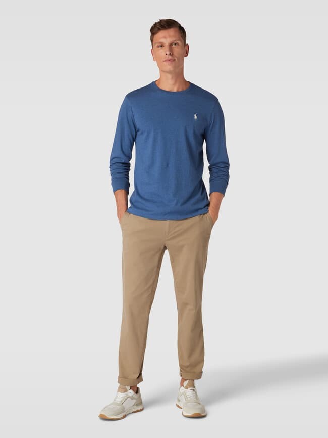 

Лонгслив с пришитой этикеткой Polo Ralph Lauren, синий