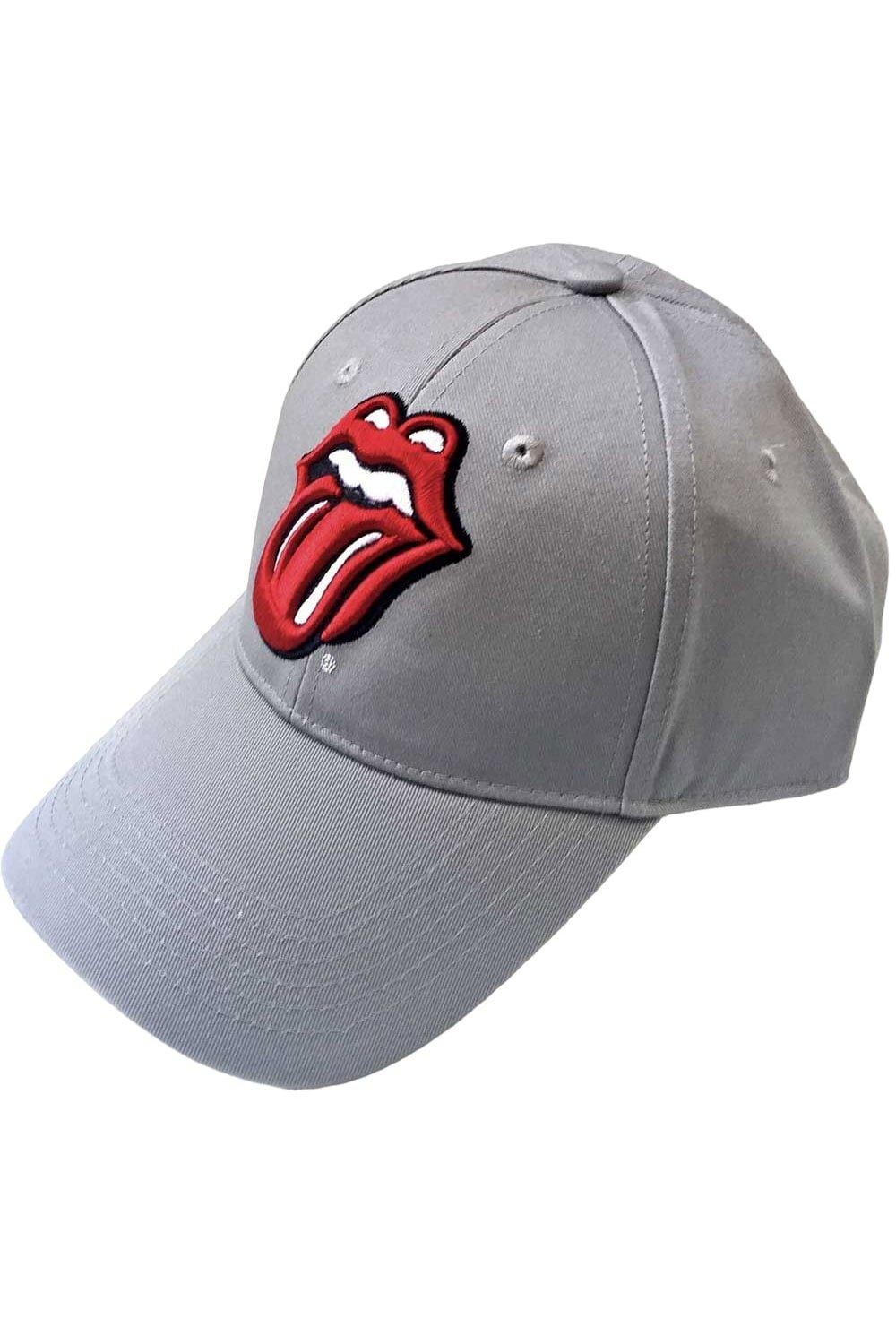 

Бейсболка с логотипом The Rolling Stones, серый