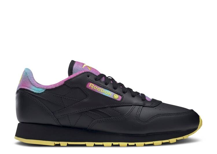 

Кроссовки Reebok SMILEY X CLASSIC LEATHER '50TH ANNIVERSARY - BLACK', черный