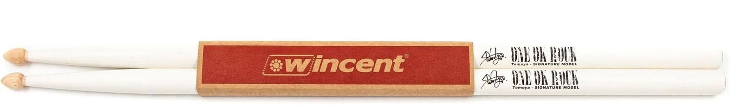 

Барабанные палочки Wincent Hickory Artist - Tomoya - белые