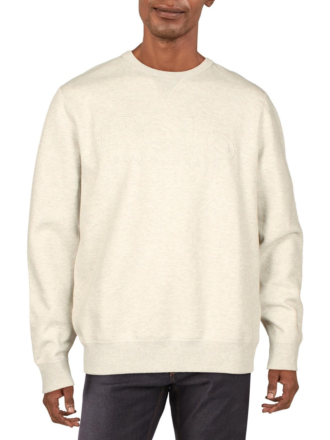 

Мужская хлопковая толстовка с логотипом Polo Ralph Lauren, цвет Light Sport Heather