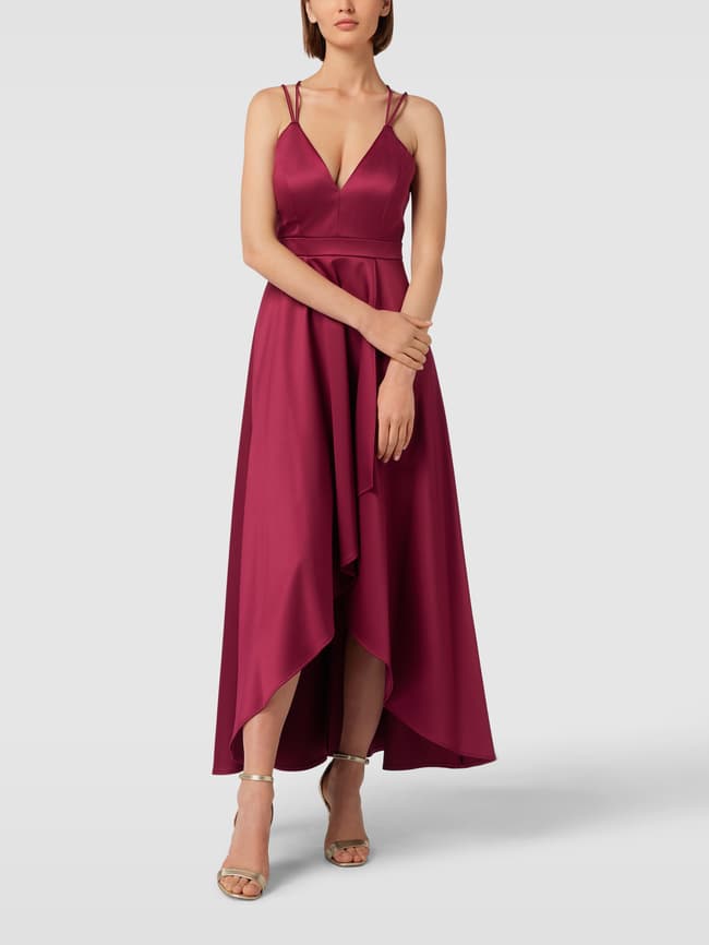 Вечернее платье с вырезом в форме сердца Jake*s Cocktail, вишнево-красный цена и фото