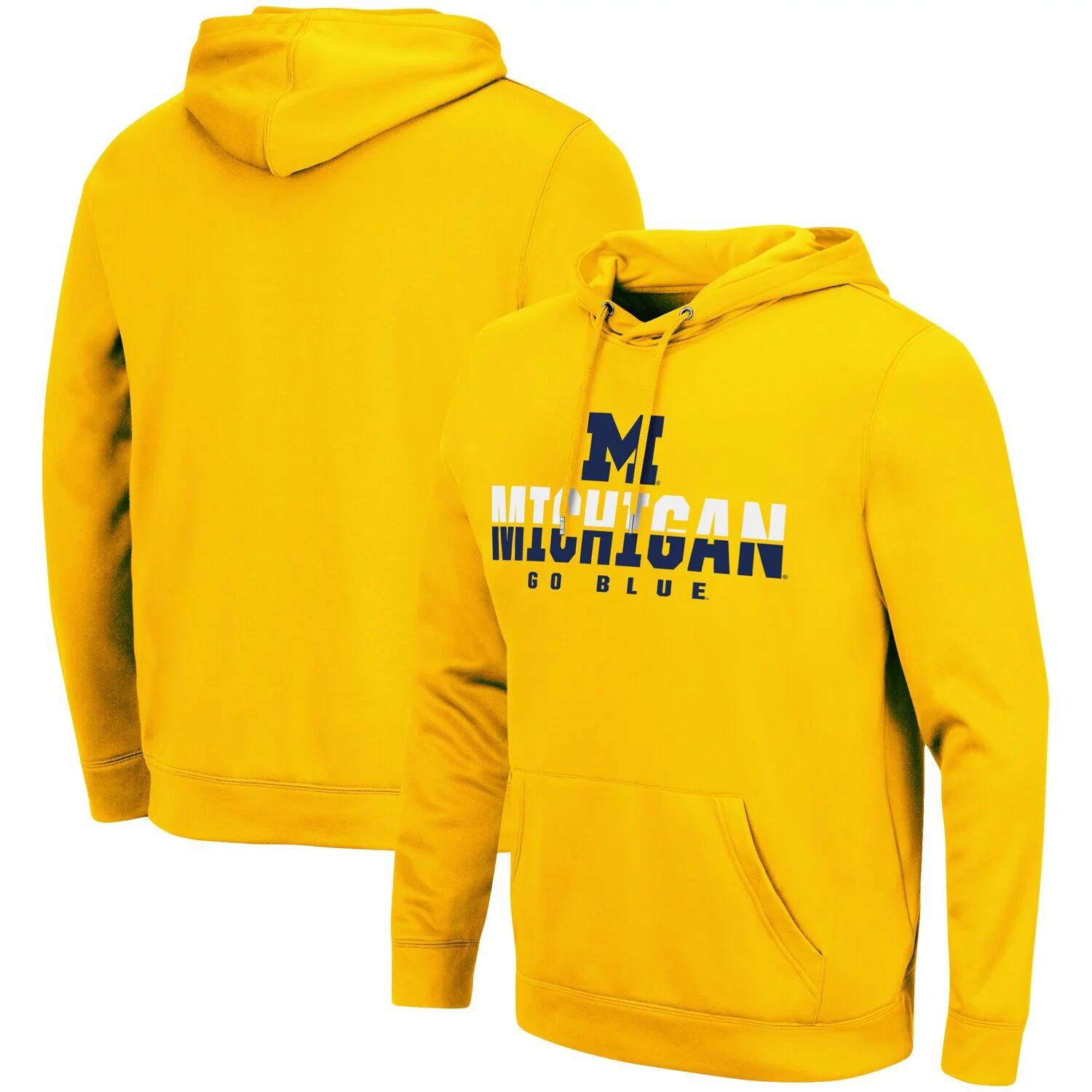 

Мужской пуловер с капюшоном Maize Michigan Wolverines Lantern Colosseum