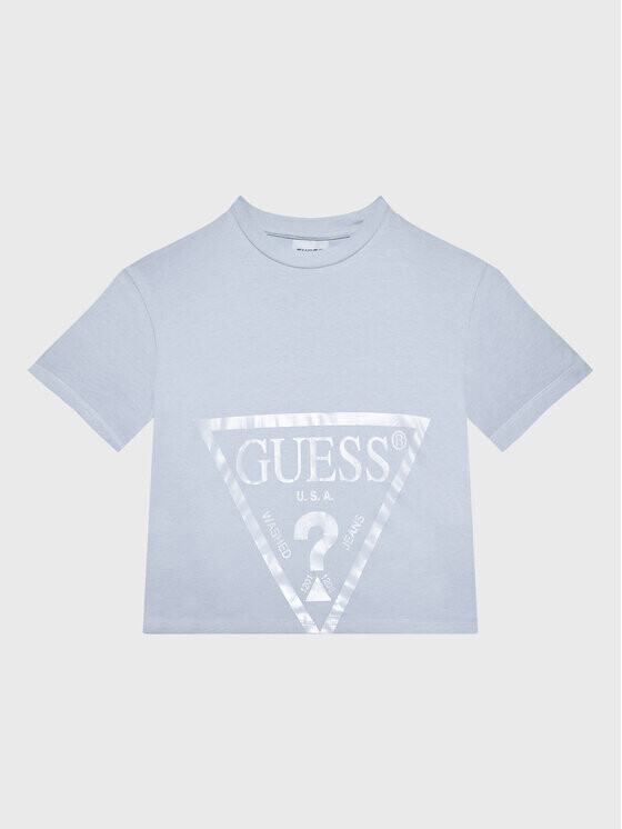 

Укороченная футболка Guess, синий