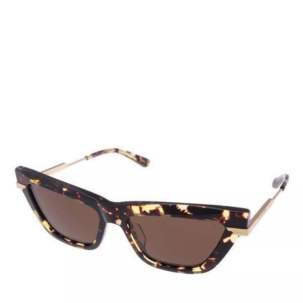 

Солнцезащитные очки bv1241s havana-gold-brown Bottega Veneta, коричневый