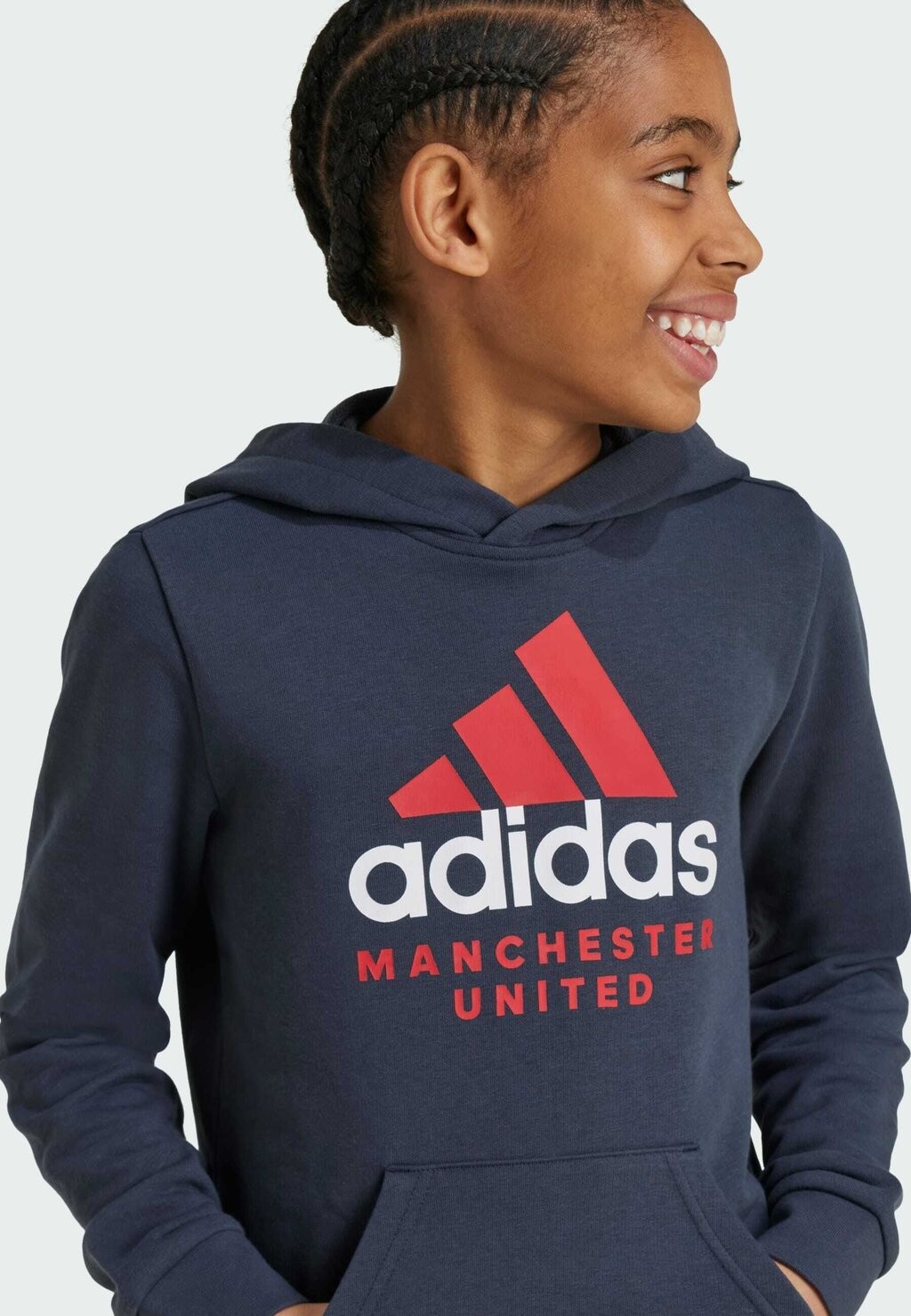 

Худи Manchester United adidas Performance, темно-серый
