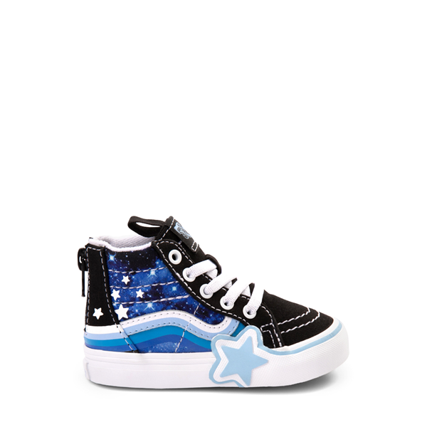 Обувь для скейтбординга Vans Sk8-Hi Zip Glow Rainbow Star — для малышей, синий