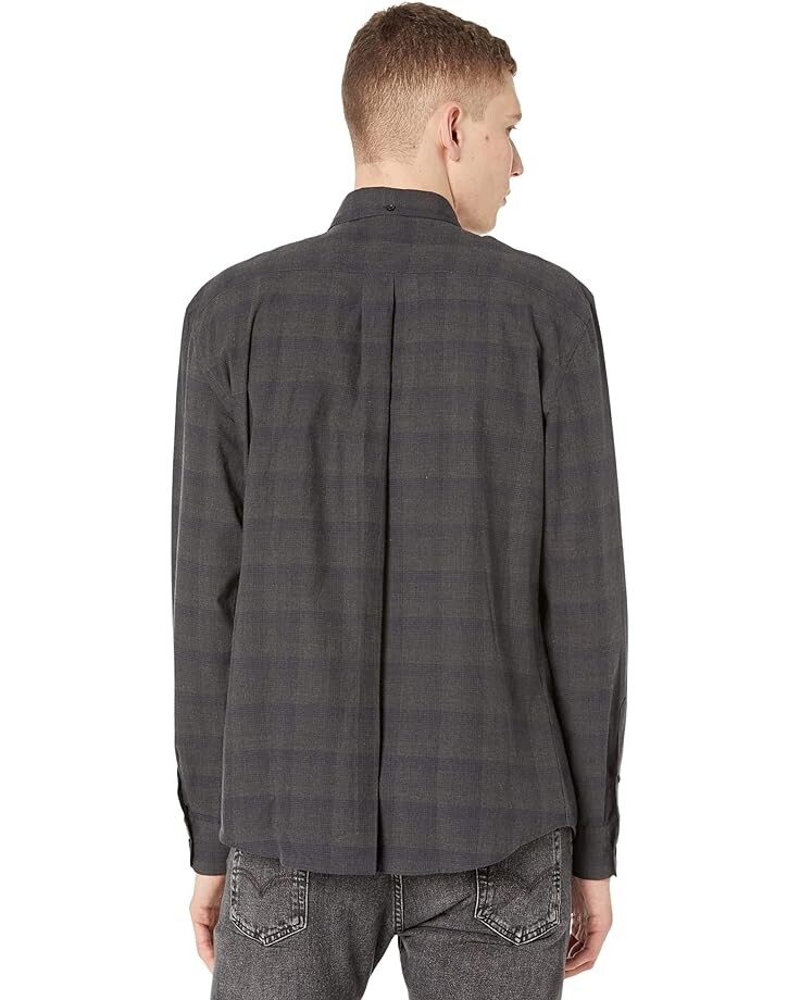 

Рубашка Billy Reid Tuscumbia Shirt, серый/черный