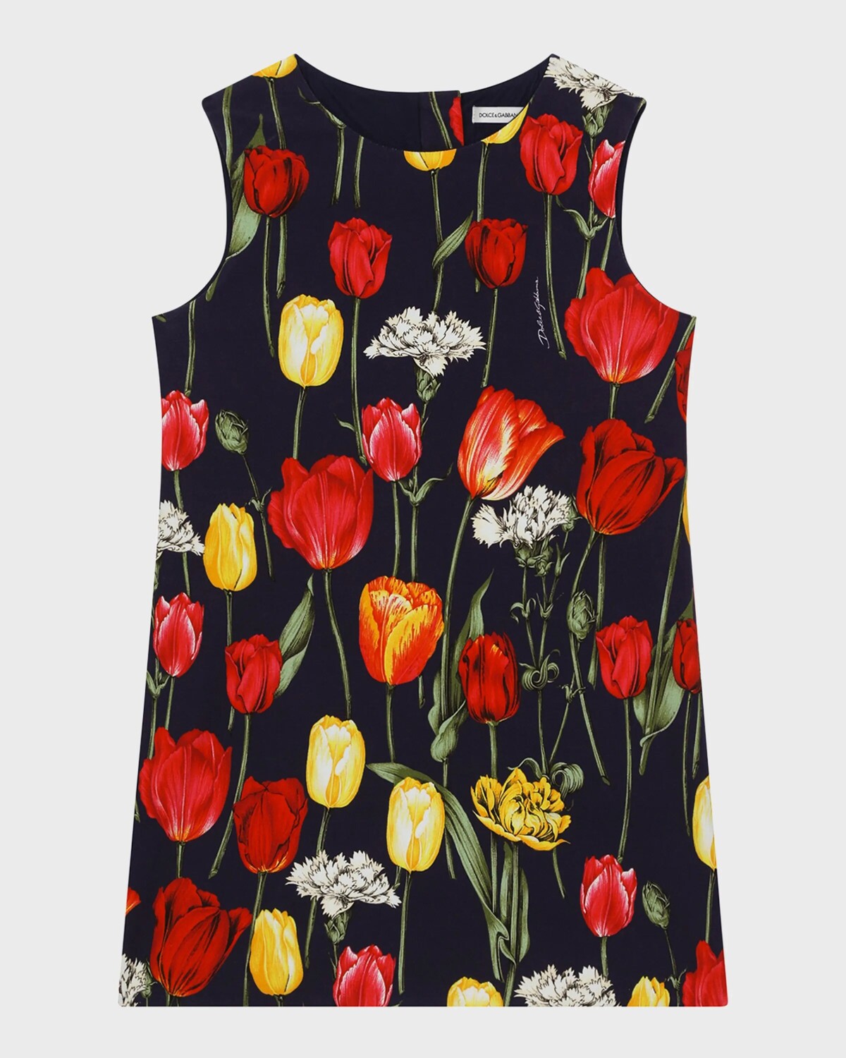

Свободное платье с принтом тюльпанов для девочек, размер 4–6 Dolce&Gabbana, цвет Multiprint