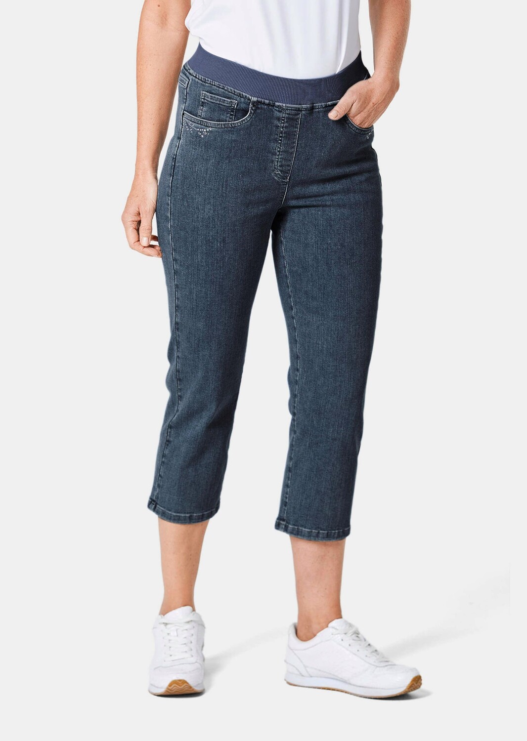 

Брюки GOLDNER 3/4 Jeans Louisa, темно-синий